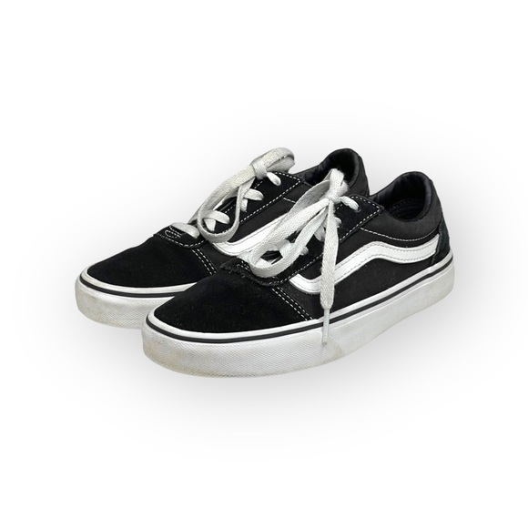 Vans® ✌︎ Classic Old Skool Sidestripe Lace Up Sneaker ✌︎︎ Black Suede ✌︎︎ 4Y 35 - Picture 7 of 16